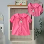 Áo sơ mi hồng bé gái