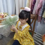 Váy bé gái, đầm chấm bi xinh, xả váy thu đông dài tay cho bé - Ảnh 4