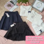 Combo chân váy kèm áo sơmi trắng học sinh