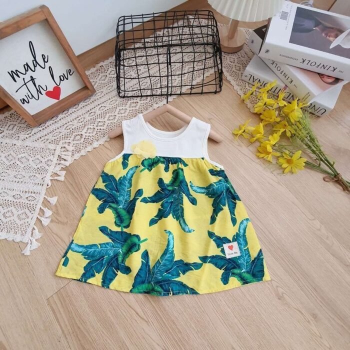 Áo sát nách phối hoa chất liệu cotton + lanh hoa 3D - Ảnh 3