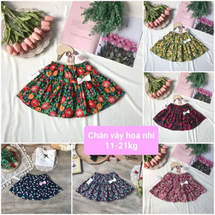 Chân váy hoa thô kèm quần, cạp chun mềm mại - Ảnh 16