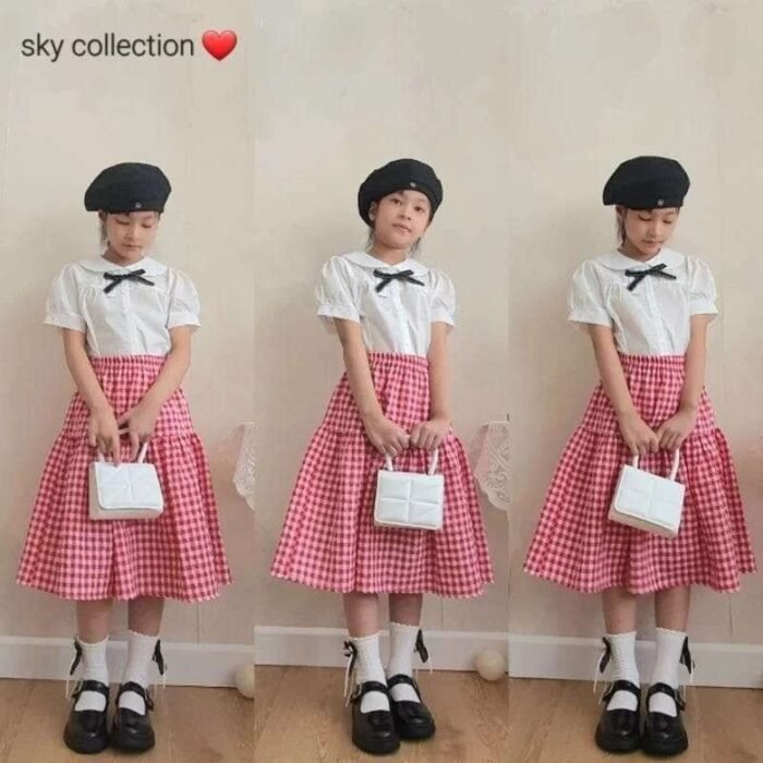 Chân váy midi hè thu bé gái, chân váy dài - Ảnh 8
