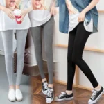 Quần legging cotton dài, hồi giãn mềm mại, đa dạng kết hợp - Ảnh 6