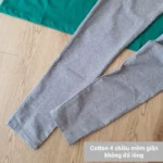 Quần legging cotton dài, hồi giãn mềm mại, đa dạng kết hợp - Ảnh 3