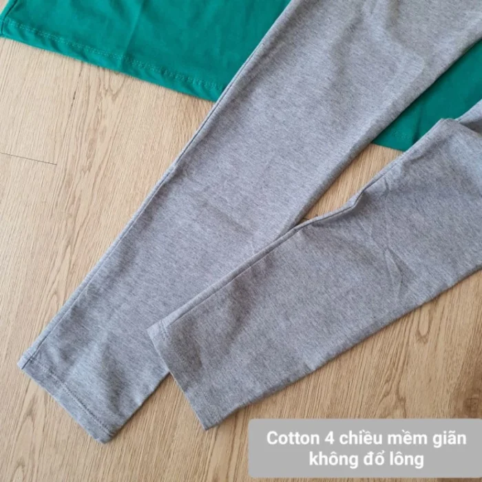 Quần legging cotton dài, hồi giãn mềm mại, đa dạng kết hợp - Ảnh 3