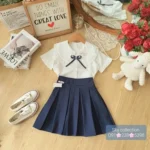 Chân Váy Xếp Ly Kèm Quần Cotton cho học sinh - Ảnh 4