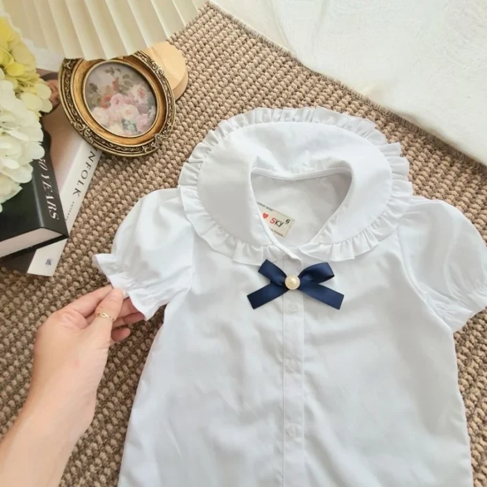 Bộ Áo Váy Đồng Phục Học Sinh Bé Gái Cao Cấp 6-14 tuổi - Ảnh 8