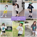 Quần legging bé gái sắc màu, quần cotton lỡ hè xinh - Ảnh 3