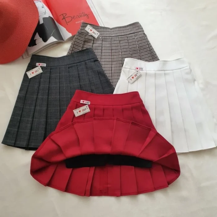 Chân váy xếp li, chân váy chất liệu cao cấp bé gái, kèm lót quần và bản cạp chun hồi giãn - Ảnh 6