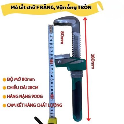 Cho thuê mỏ lết vặn ống nước - kìm chữ F - độ mở lớn 80mm